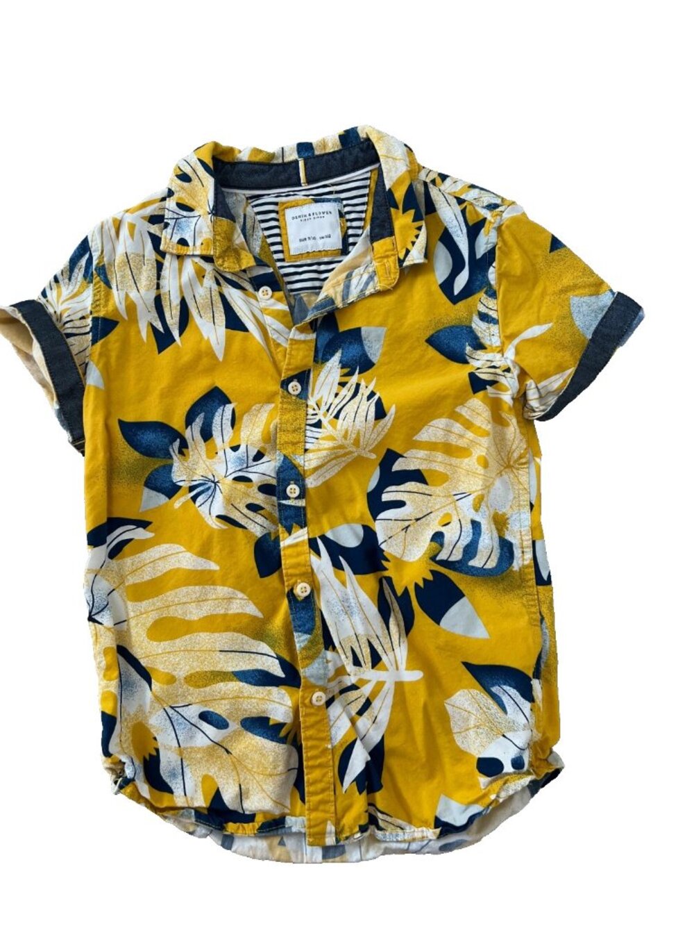 Denim & Flower by Ricky Singh Boy's Kids Button Shirt ( 9-10 yrs )